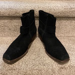 Jeffrey Campbell Suede Harness Ankle boot -Size 7.5 black